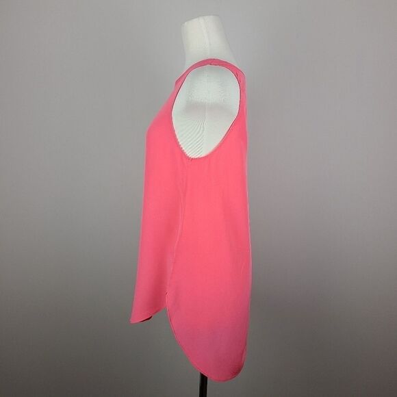 Aritzia Wilfred Pink Pyramides Silk Tank Blouse Small - Picture 5 of 16